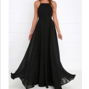 Lulus black maxi dress